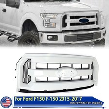 For 2015-2017 Ford F150 F-150 Oxford White Front Bumper Grille Grill Xlt Style For 2015-2017 Ford F150 F-150 Oxford White Front Bumper Grille Grill Xlt Style
