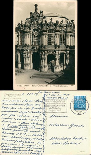 Innere Altstadt-Dresden Zwinger - Stadtpavillon (Walter Hahn Nr. 10965) g1956