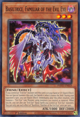 Basiltrice, Familiar of the Evil Eye - PHHY-EN019 - Common - 1st Edition - Light