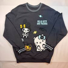 Hello Kitty Friends Halloween Graphic Crewneck Sweatshirt
