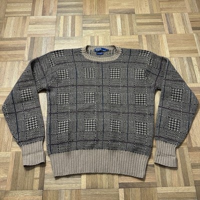Vintage Polo Camel Hair Cashmere Sweater 1990s Small