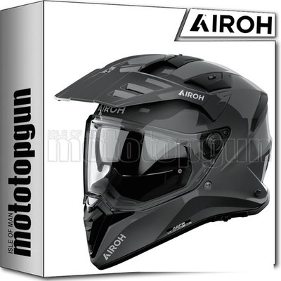 AIROH DUAL MOTORCYCLE HELMET BANDIT BA99 COLOR DARK GREY GLOSS M