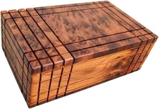 Handcrafted Wooden Puzzle Box – The Perfect Secret Stash Moroccan Thuya Wooden L