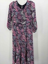 Pre-Owned Talbots Navy Size 4 Short Long Sleeve Dress