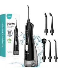 COSLUS Water Dental Flosser Teeth Pick: Portable Cordless Oral Irrigator 300ML R