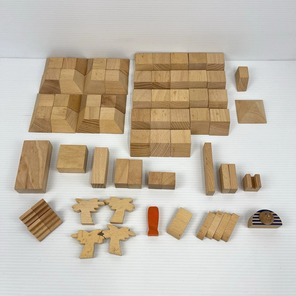 HABA Master Builder Set Pyramid *COMPLETE* Wooden Block Model RARE (PREOWNED) - Image 4 of 4