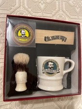 Col. Ichabod Conk 3 Piece Wet Shaving Gift Box: Mug / Brush Almond Soap New