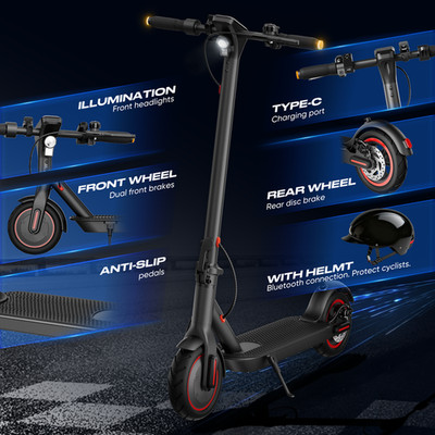 ELECTRIC SCOOTER pieghevole Monopattino Elettrico 350W 30km 15.5MPH 7.8AH