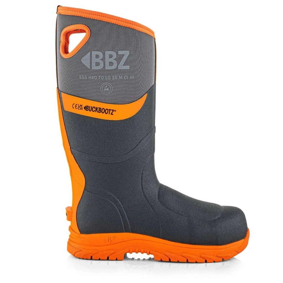 Buckbootz BBZ9000 Hi-Viz Non-Metallic Safety Wellington Boots Wellies NEW