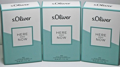 (186,60  /L), s.Oliver HERE AND NOW MAN, 3x 50 ml After Shave Lotion, OVP