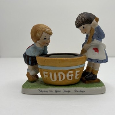 Hershey s Sharing the Good Things Fudge Figurine Candle Holder JH Schuler