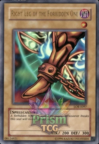 Right Leg of the Forbidden One ultra rare LOB-E097 Yugioh