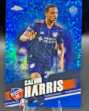 2022 Topps Chrome MLS - Calvin Harris #182 Blue Mini-Diamond Refractor /199 (RC)