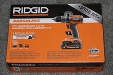 New in Box! RIDGID 18V Brushless 1/2” Hammer Drill Driver Kit R86115KSB 4.0Ah