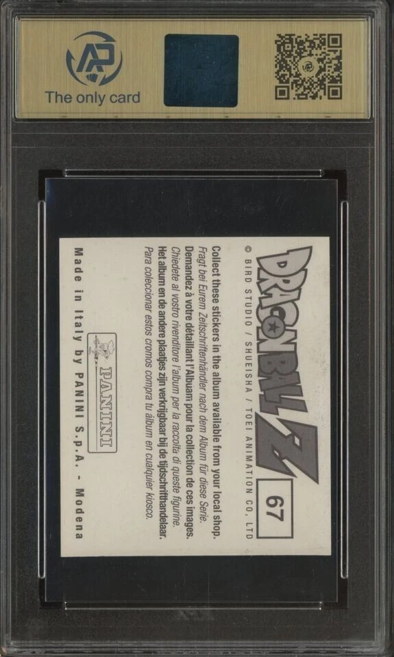 RARE 2002 Panini Dragon Ball Z Stickers #67 Son Goku Pikkon AP 9 MINT & bonus - Image 2 of 2