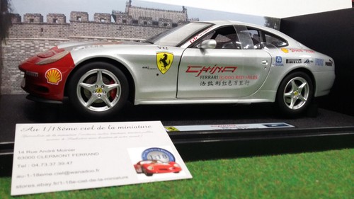Ferrari 612 Scaglietti Hot Wheels 1/18 - Gris Métal - Édition Limitée L7129
