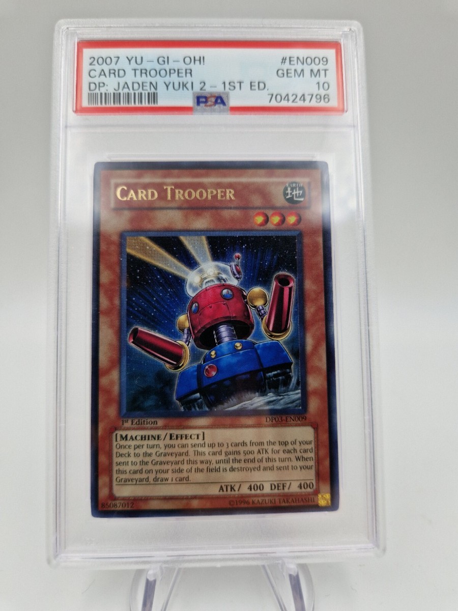Yu-Gi-Oh card 'Card Trooper' 1st DP03-EN009 PSA 10 Yugioh | eBay