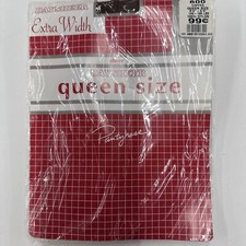 Vintage Daysheer Queen Size Coffee Pantyhose Extra Width New in Package