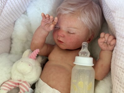 Ready2ship Indra Reva Ganzkörper Mädchen Lebensecht Silikon Puppe Reborn Newborn Baby