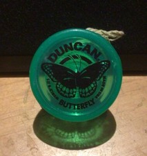 Duncan Butterfly Original Green Classic Yo-Yo Acrylic See Through Finger Toy
