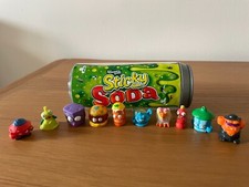 The Grossery Gang/Trash Pack figures and  Sticky Soda Container  10 figures