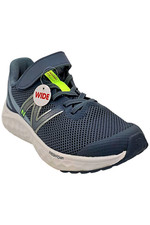 New Balance Kid's Boy's Arishi v4 Bungee Lace Top Strap Grey/Green/Red