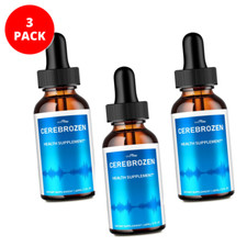 CEREBROZEN  Tinnitus Relief Liquid Ear Drops Hearing Support Supplement 3 Months