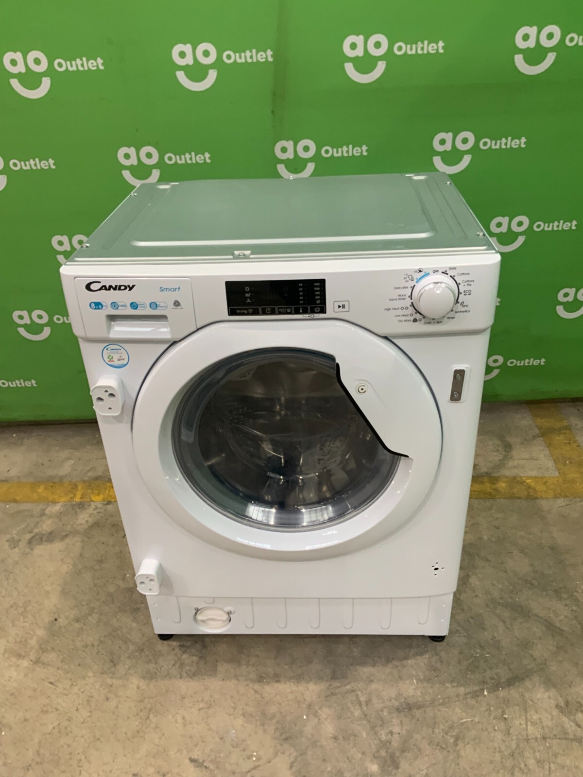 Candy Integrated Washer Dryer White E Rated 8Kg/5Kg CBD485D1E/1 