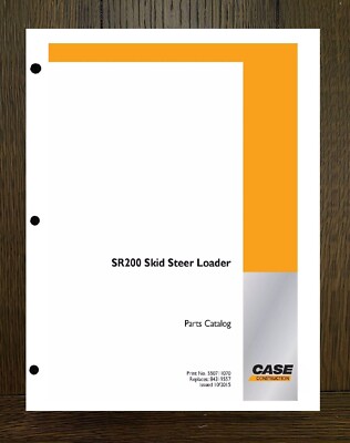 SR200 Skid Steer Parts Catalog Manual Fits CASE  SR200 - PAPER MANUAL