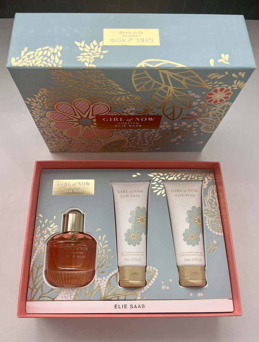 ELIE SAAB Girl Of Now Forever GIFT SET 50ml EDP 75ml Shower