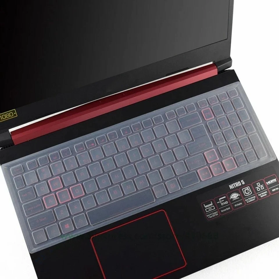 15.6'' Laptop Keyboard Cover Protector Skin For Acer Nitro 5 AN515-54-54W2 - Image 2 of 4