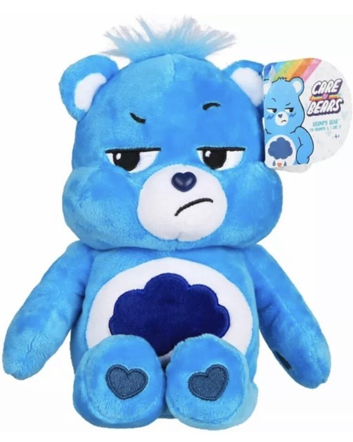 2020 Care Bears Grumpy Bear 8" Plush Stuffed Animal Blue Rain Cloud