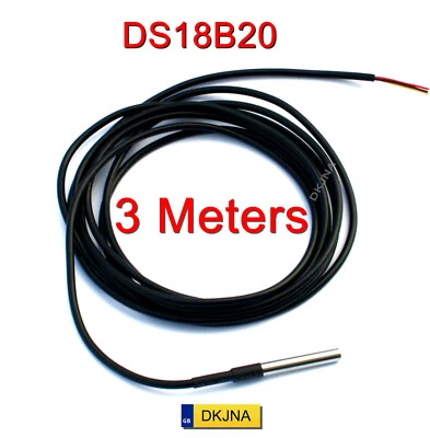 DKJNA DS18B20 3M DS18B20 Waterproof Temperature Sensor Digital Thermometer ESP8266 ESP Arduino