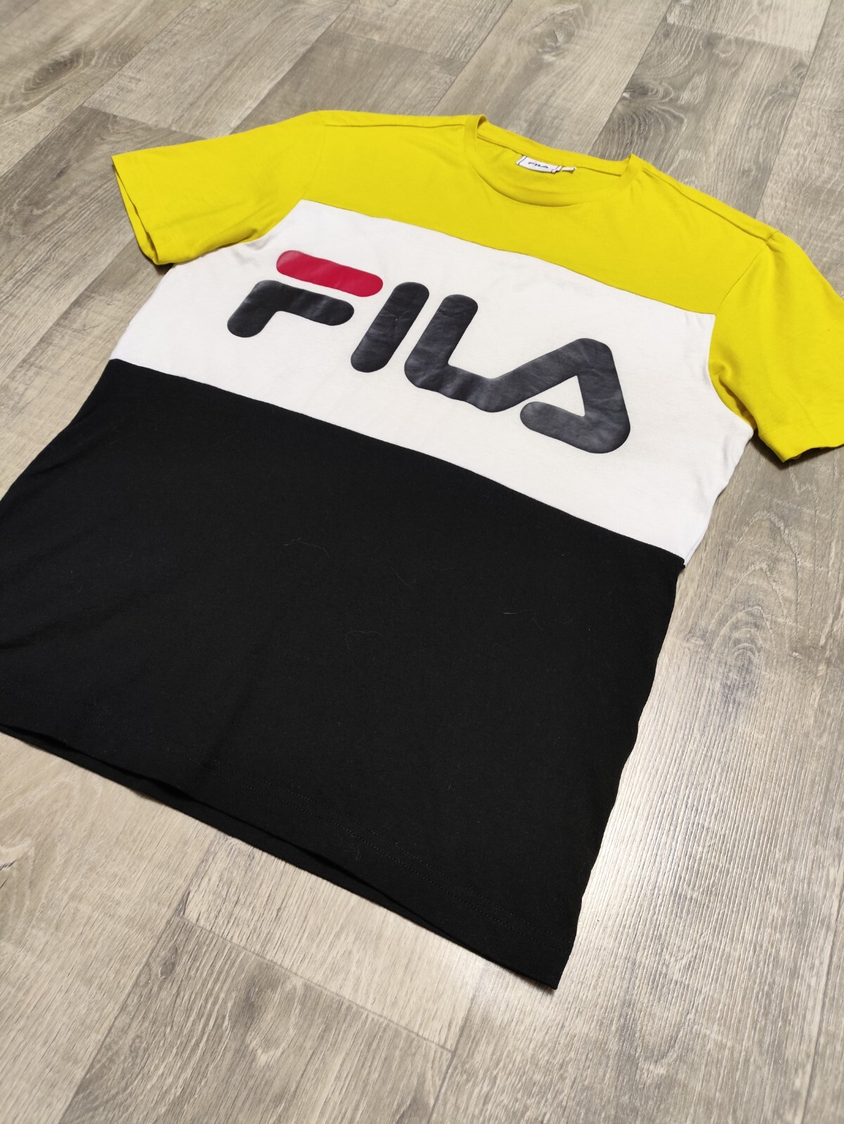 T shirt uomo Fila gialla taglia S