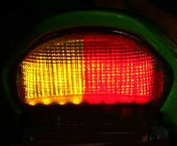 Luz trasera integrada LED transparente ZX12 ZX12R 2000-2005 luz de señal trasera freno trasero Foto 4 de 4