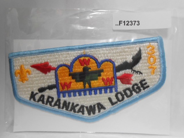 KARANKAWA LODGE 307 BLUE BORDER FLAP LARGER F12373 | eBay