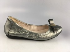 COLE HAAN Elsie Ballet II Metallic Gunmetal Grey Flats Shoes Womens Sz 7 B