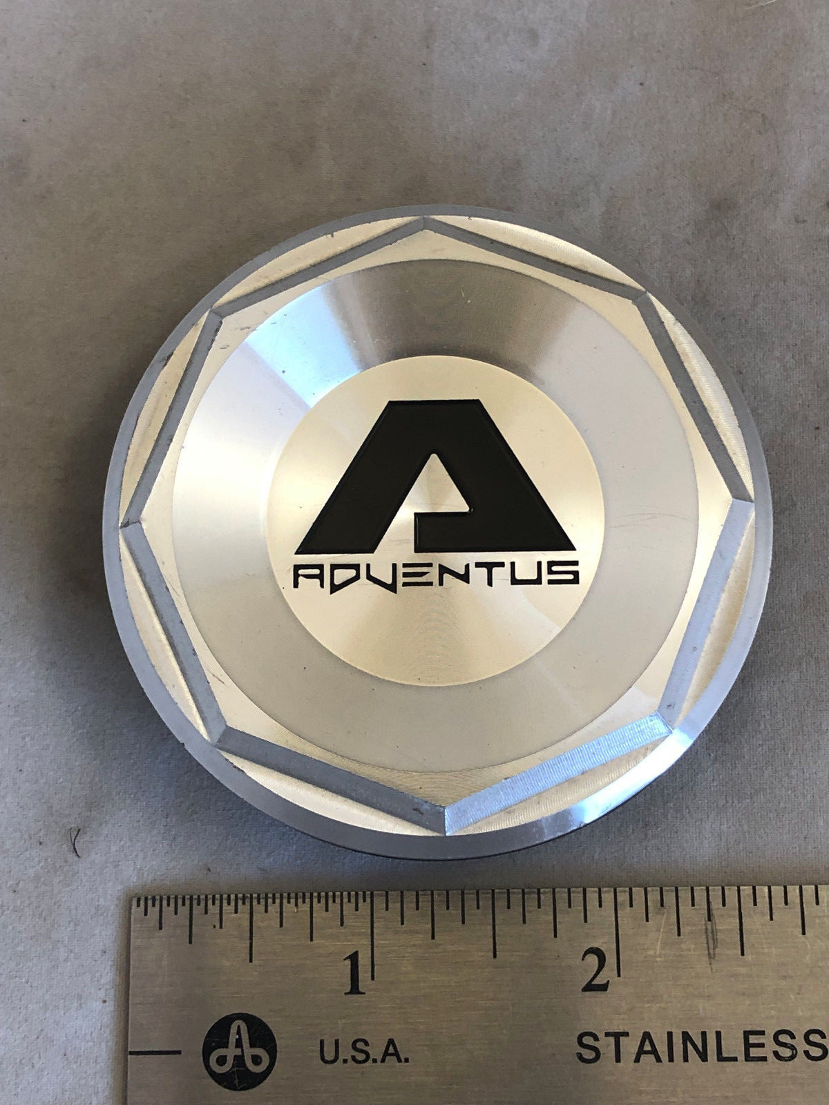 A Adventus Custom Wheels Machined Alloy Wheel Rim Hub Cover Center Cap 015-image