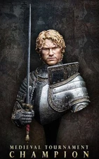 1/10 Scale Medieval Knight Bust Tournament Champion Resin Model Unassembled