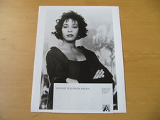 WHITNEY HOUSTON - UK PROMO PRESS PHOTO - 10 x 8 INCHES (Q-4)