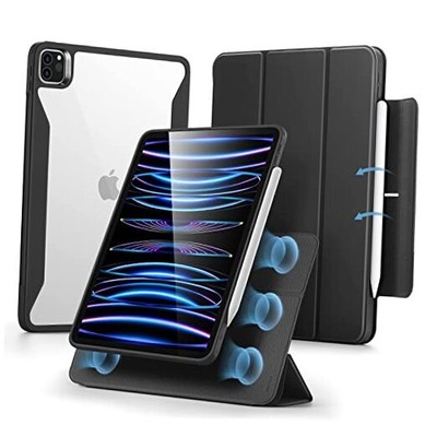  for iPad Pro 11 Inch Case, iPad 11 Pro Folio Case (2022/2021, 4th/3rd Black