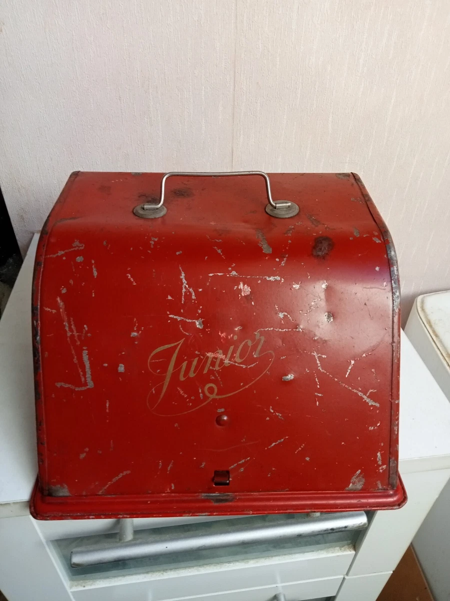 Jouet Ancien Machine à écrire En Tôle Jaune - Années 60, Vintage Et Sympa