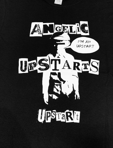 T-Shirt Angelic Upstarts Out Of Control – Maglietta Punk Rock Unisex, Cotone Bianco, Regalo 70s