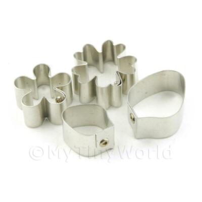 Set of 4 Metal Jasmine Sugar Cutting Craft