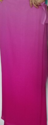 Deep Magenta to Pale Rose Pink Ombre Poly Chiffon -No Stretch -  GORGEOUS!