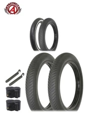 ​ALTALINE Bicycle FAT/CHOPPER Tire 20"x3.00" Black or Black/White SLICK RIDE 6PC