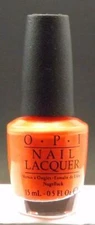 O.P.I. opi Nail Lacquer #NL N38 Down To The Coreal  (Orange Coral)  Free S&H