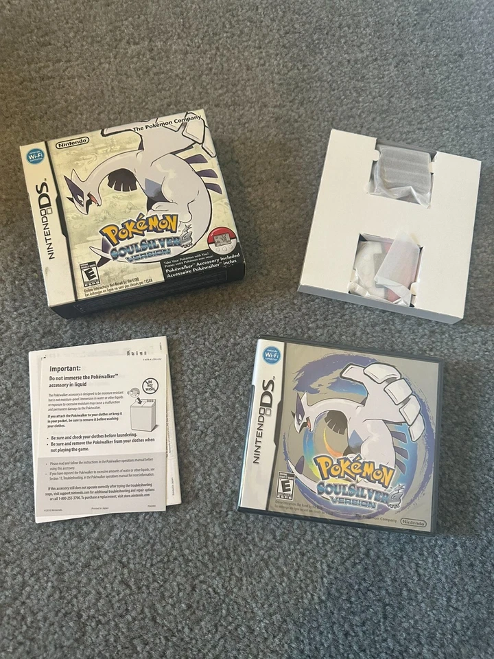 Pokemon: SoulSilver Version (Nintendo DS) Complete New Game Pokewalker Genuine - Image 4 of 4