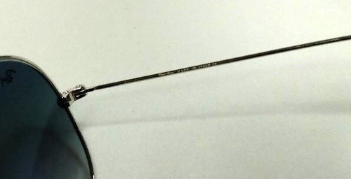 OCCHIALI DA SOLE RAY BAN RB3026 AVIATOR LG METAL II ARGENTO/BLU SFUMATO 62/14 140 - Foto 5 di 9