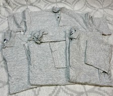 Lot Of 4 Cobmex Heather Gray Polo Shirt Official School Wear Uniform Work Sz XL